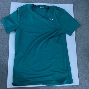 Gymshark teal fitted shirt